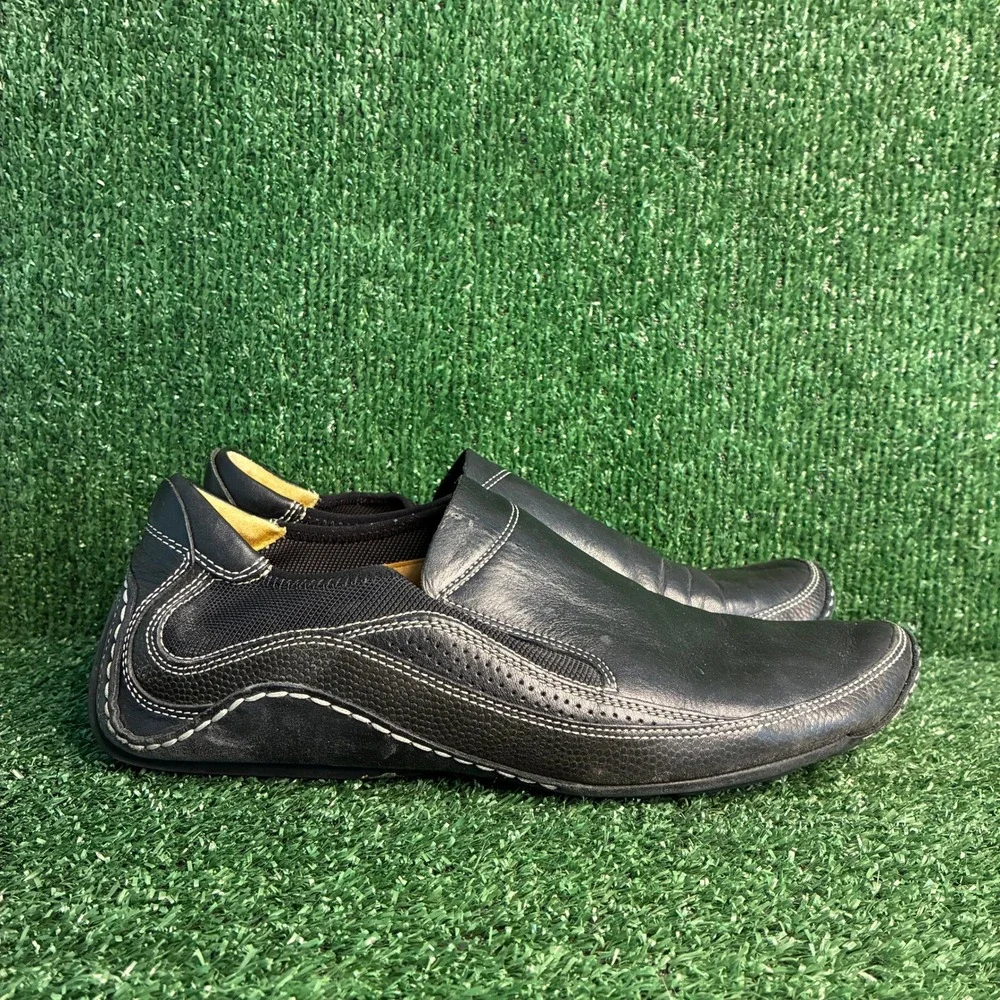 Cole Haan Air G Series Leather Slip On Loafer Casual Driving Shoe Black Men 10.5